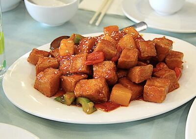 Sweet and sour tofu